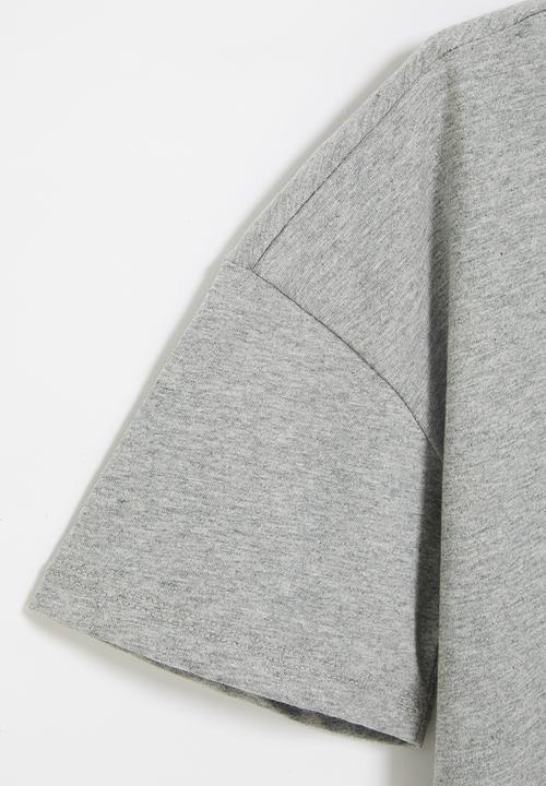 Superbalist - Oversized T-shirt dress - grey