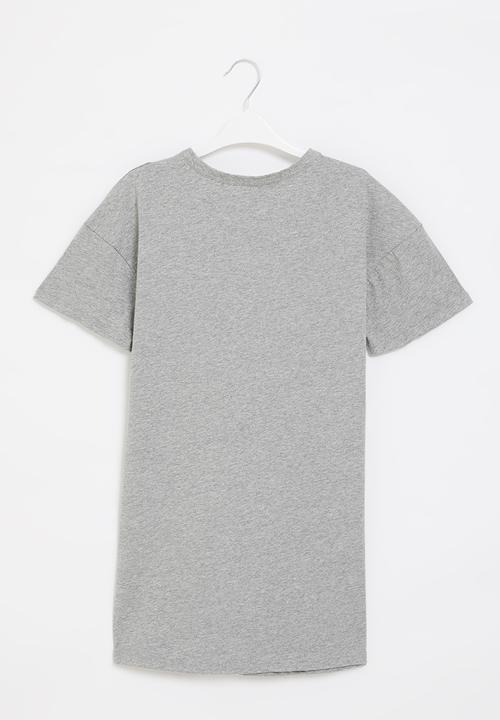 Superbalist - Oversized T-shirt dress - grey