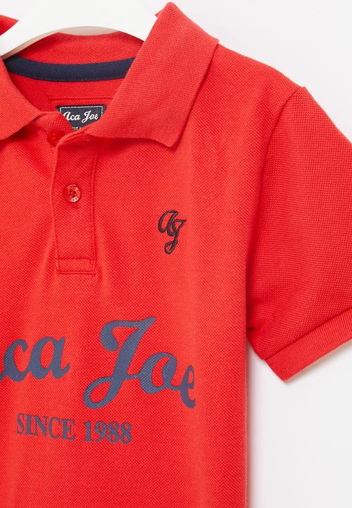 Aca Joe - Aca joe flat print golfer - racing red