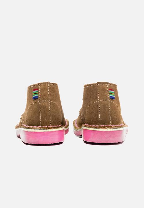 Veldskoen - Heritage springbok - brown & pink