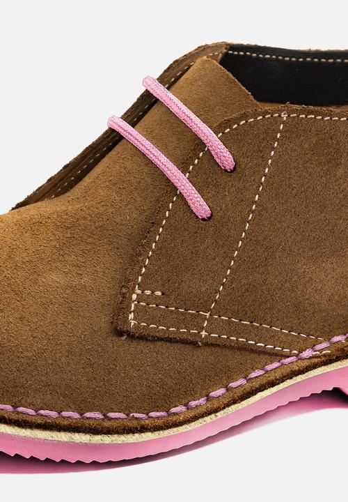 Veldskoen - Heritage springbok - brown & pink