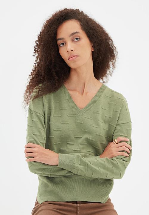 Trendyol - Knitted detailed knitwear sweater - mint