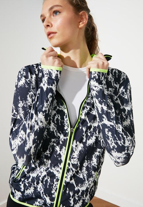 Trendyol - Neon stripe patterned sports jacket - multi