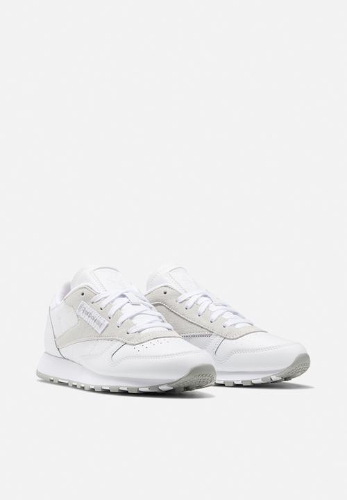 Reebok - Tweens reebok cl lthr - white/solid grey