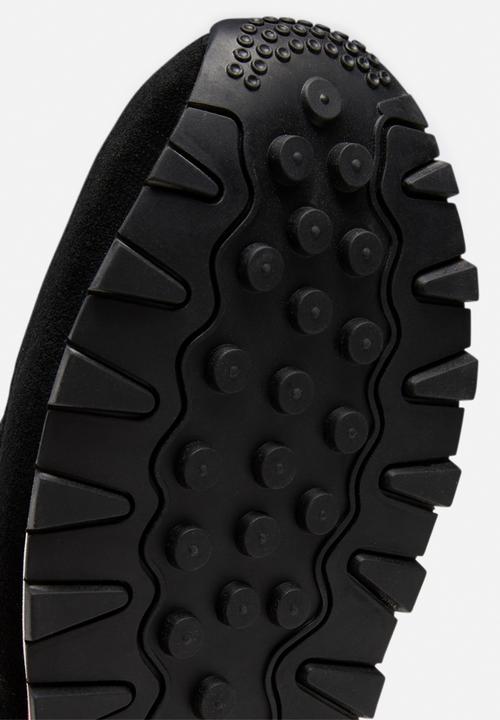 Reebok - Junior cl lthr - core black/white/dynamic red