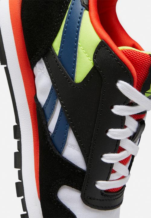 Reebok - Kids cl lthr - core black/white/dynamic red