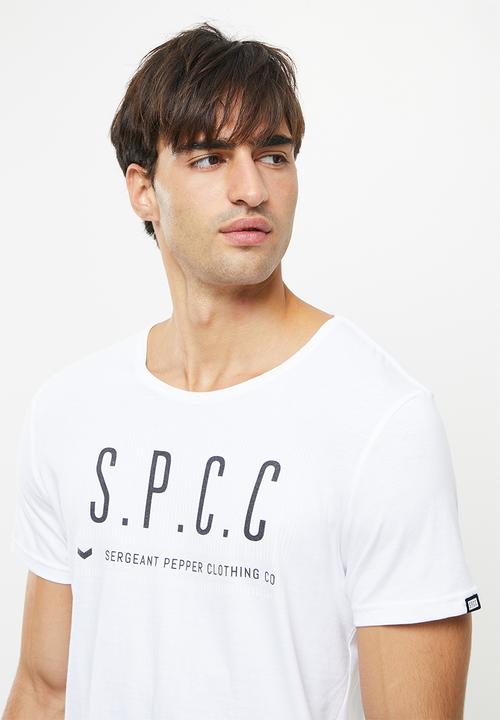 S.P.C.C - Deyn regular fit stepped hem tee - optical white