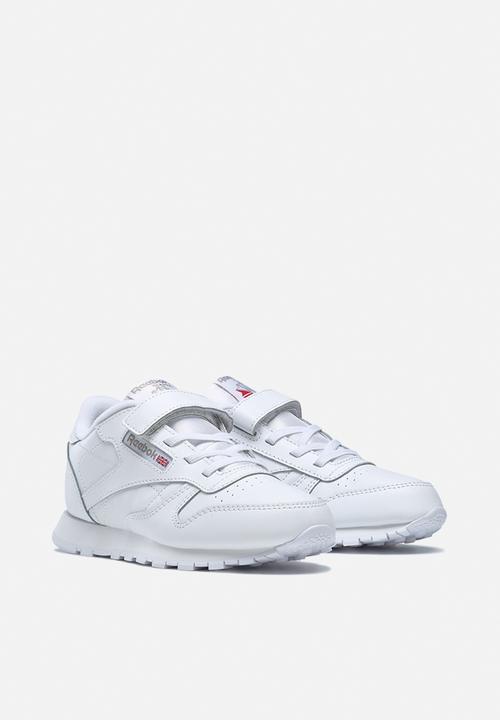 Reebok - Boys lthr 1v - white/vector blue