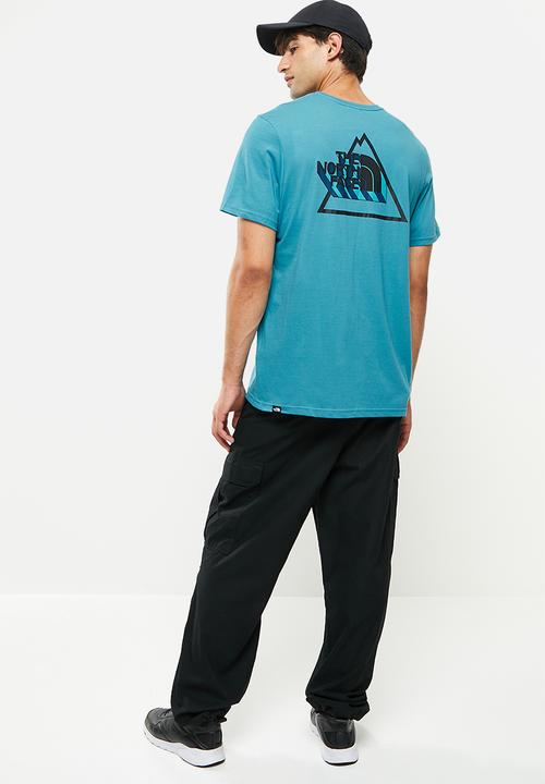 The North Face - Mens threeyama short sleeve tee - storm blue