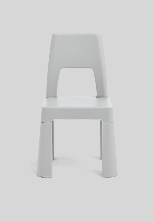 Sixth Floor - Laurel kids table & chair set - grey & white