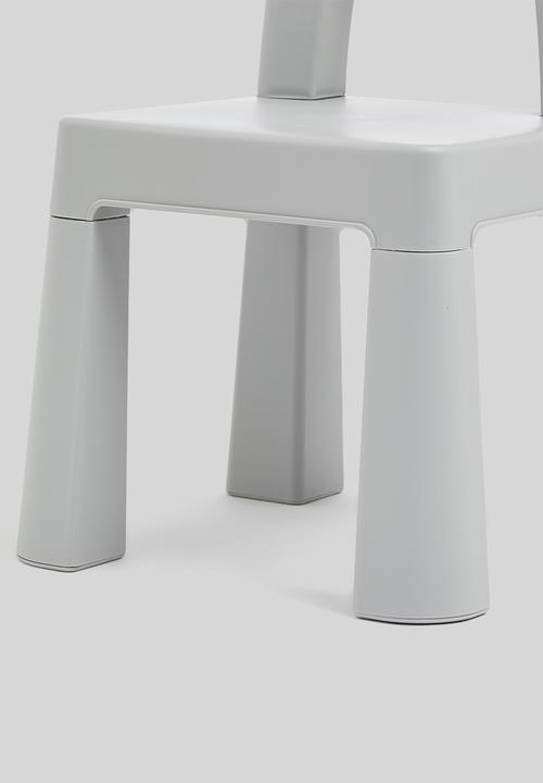Sixth Floor - Laurel kids table & chair set - grey & white