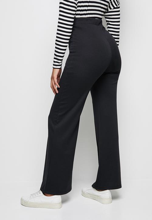 edit - Flared ponti legging - black