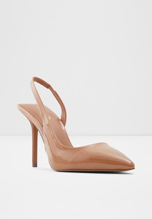 ALDO - Tirarith leather heel - dark beige
