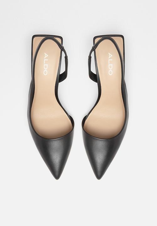 ALDO - Tirarith leather heel - black
