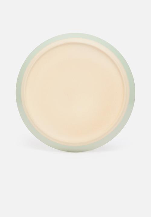 Sixth Floor - Ashen dinner plate set of 4 - sage