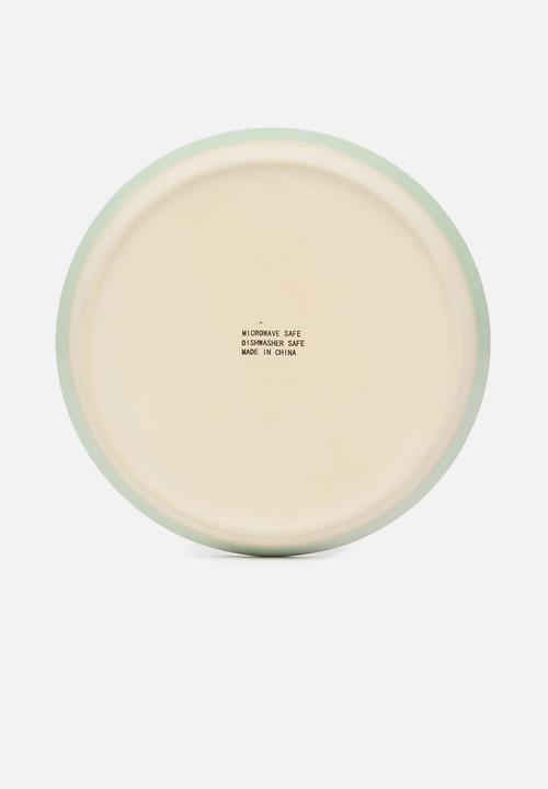 Sixth Floor - Ashen side plate set of 4 - sage