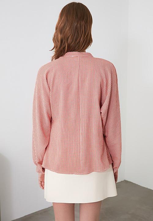 Trendyol - Plaid shirt - brick
