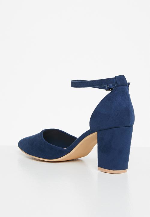 Butterfly Feet - Zara 1 ankle strap heel - navy