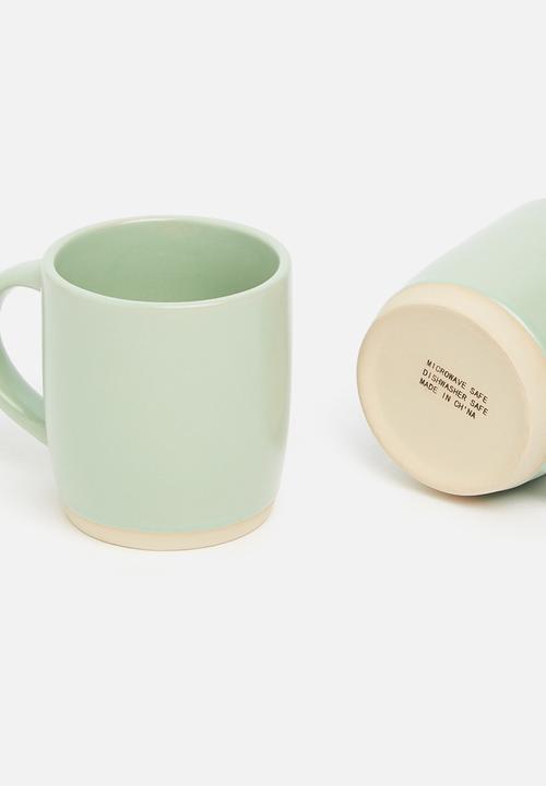 Sixth Floor - Ashen mug set of 4 - sage