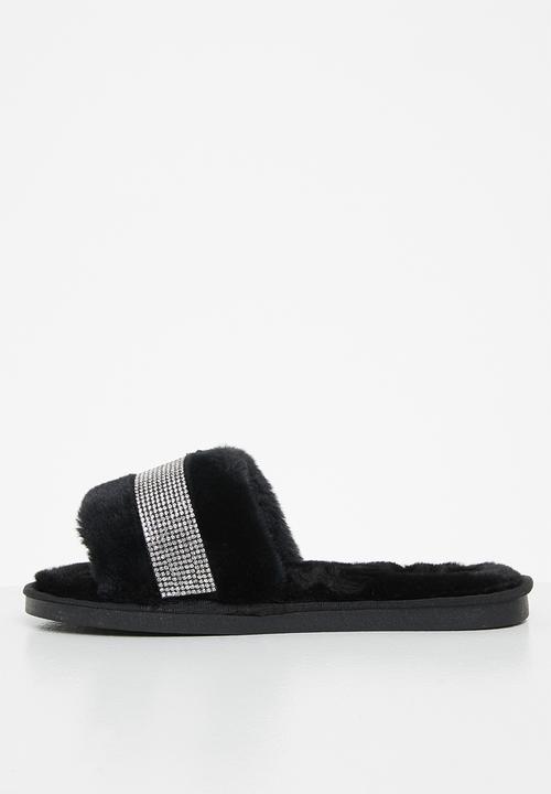 Miss Black - Rella3 slipper - black