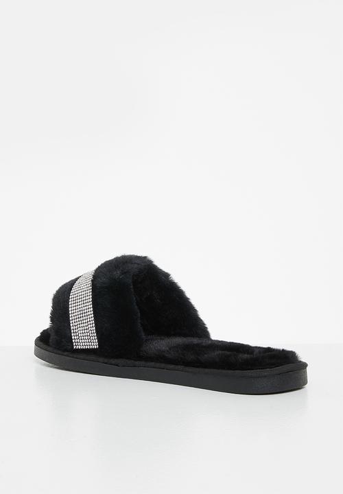 Miss Black - Rella3 slipper - black