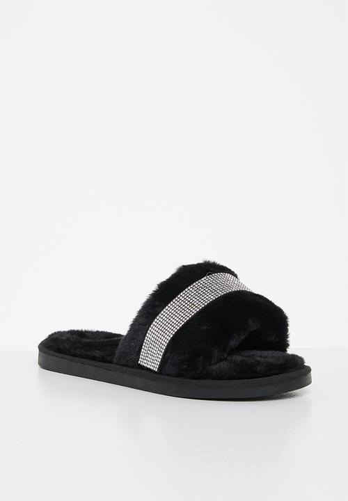 Miss Black - Rella3 slipper - black