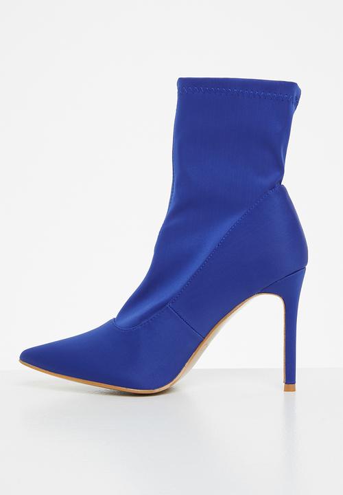 Miss Black - Lykra1 sock boot - blue