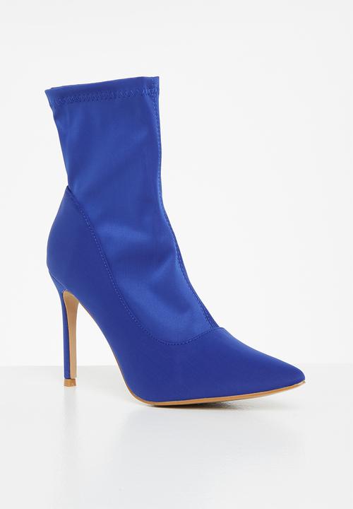Miss Black - Lykra1 sock boot - blue