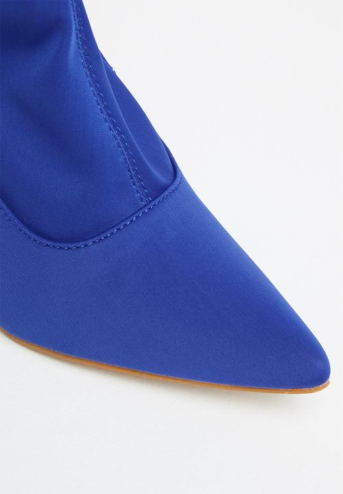 Miss Black - Lykra1 sock boot - blue