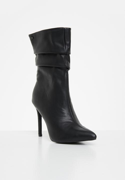 Miss Black - Boss3 ruched boot - black
