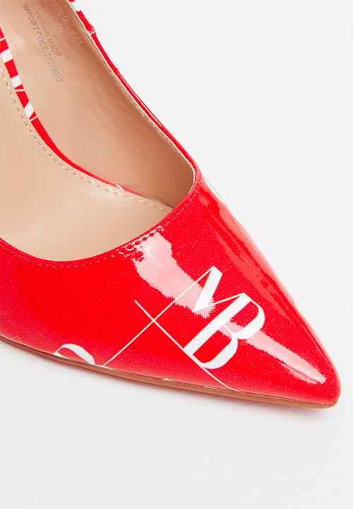 Miss Black - Lou10 court heel - red