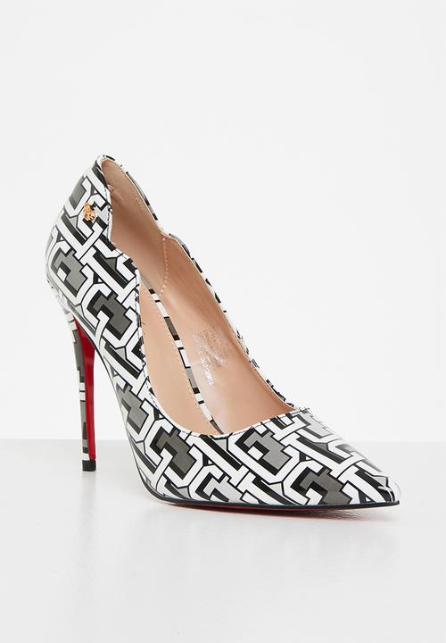 Miss Black - Lou5 court heel - multi 