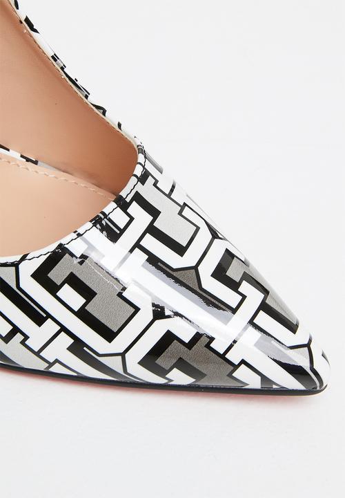 Miss Black - Lou5 court heel - multi 