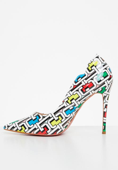 Miss Black - Lou5 court heel - multi