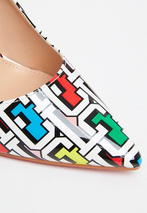 Miss Black - Lou5 court heel - multi