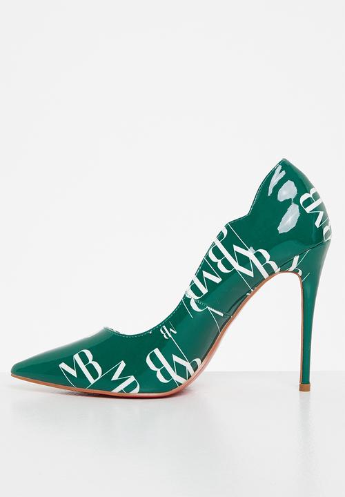 Miss Black - Lou10 court heel - green