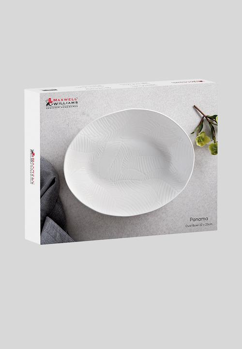 Maxwell & Williams - Panama oval serving bowl - white