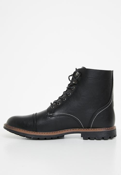 Superbalist - London lace-up boot - black