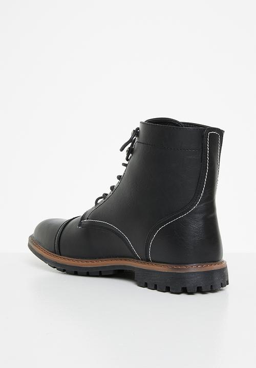 Superbalist - London lace-up boot - black