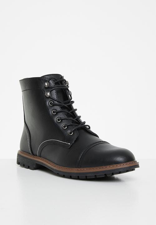 Superbalist - London lace-up boot - black