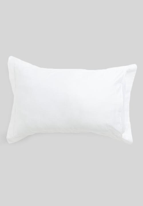 Sheraton Textiles - 400tc Egyptian Cotton straight stitch pillowcase - white 
