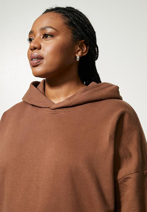 Superbalist - Longline hoodie - choc