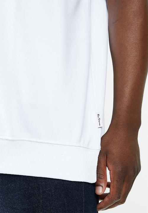 Ben Sherman - Target sweat top - white