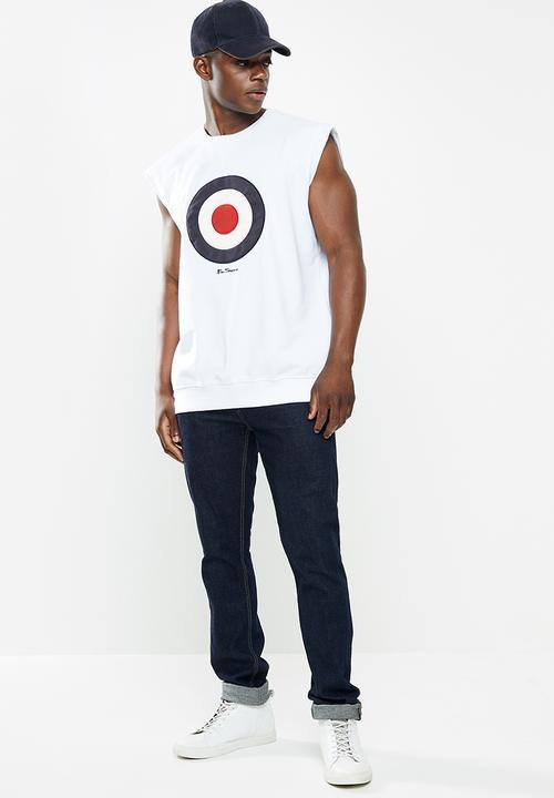 Ben Sherman - Target sweat top - white