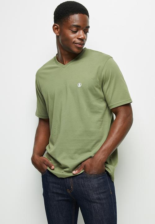 Lark & Crosse - 3-pack velo conscious v-neck tee w/chest embroidery - multi