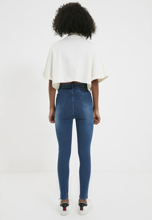 Trendyol - High waist skinny jeans - blue
