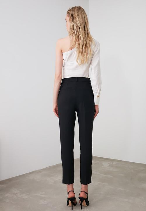Trendyol - Cigarette trousers - black