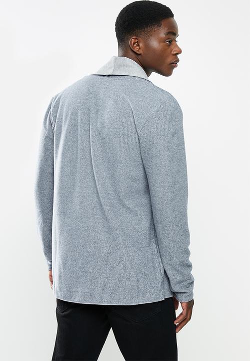 Trendyol - Two-tone buttonless cardigan - grey