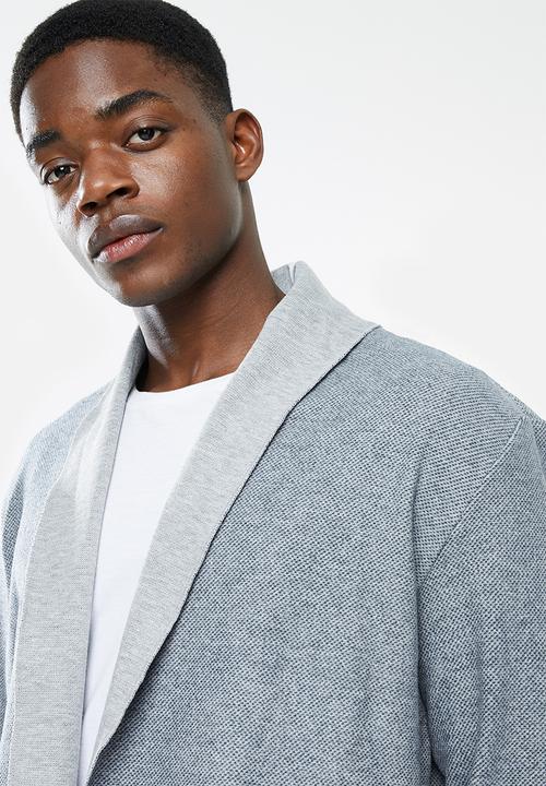 Trendyol - Two-tone buttonless cardigan - grey