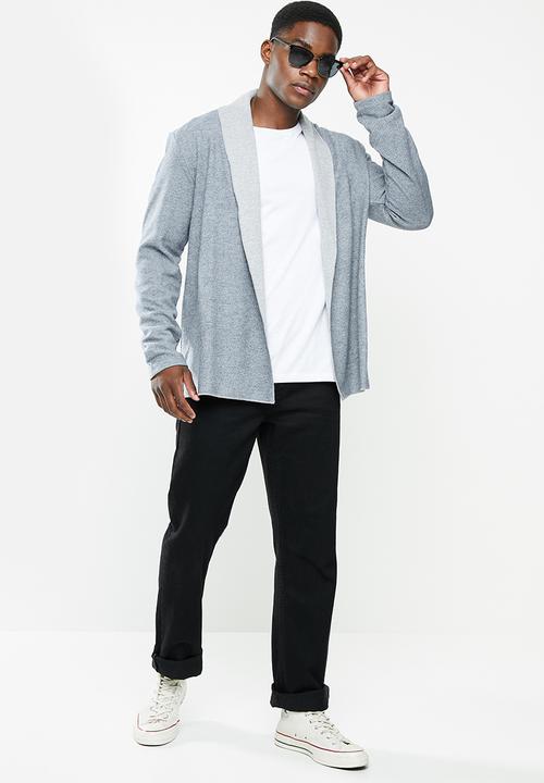 Trendyol - Two-tone buttonless cardigan - grey